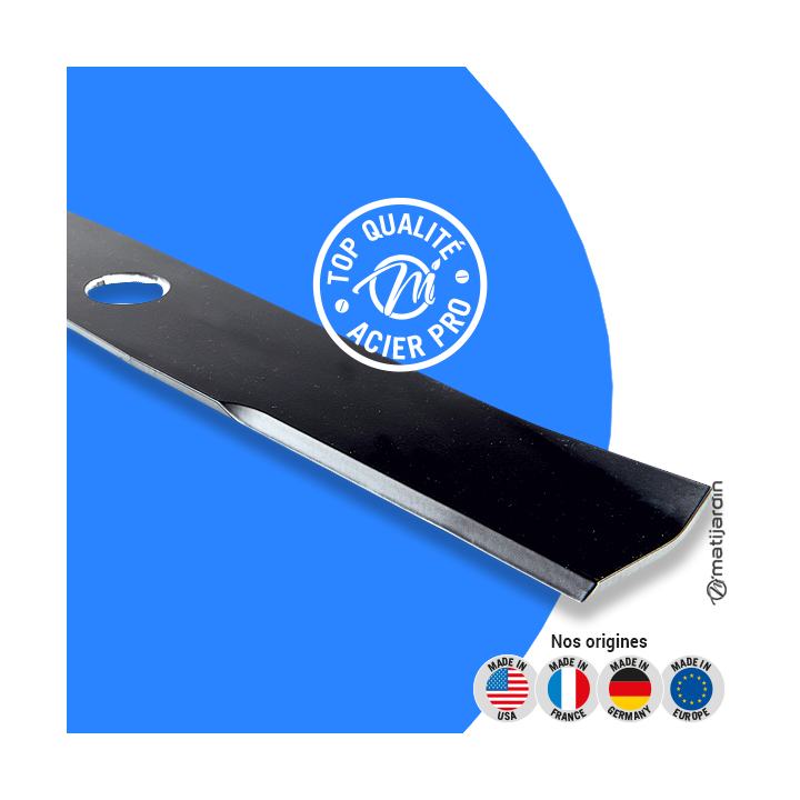 Lame tondeuse pour Sabo Pro 52. N° SA19219. Coupe 51,5 cm