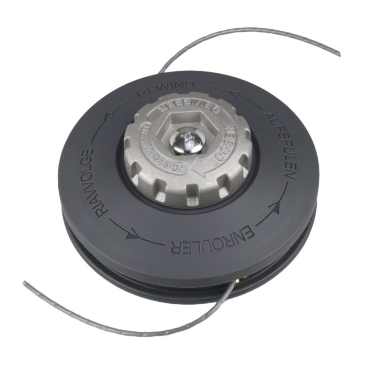 Tête universelle manuelle Ø 130 mm – 2 fils nylon Ø 2,0/2,4/2,7 mm – TECOMEC