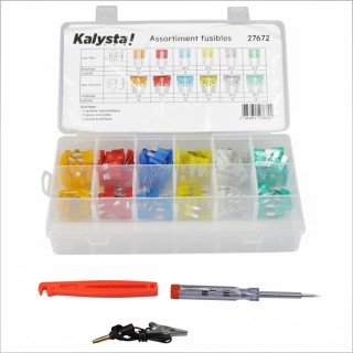 Kit de fusibles avec testeur et pinces