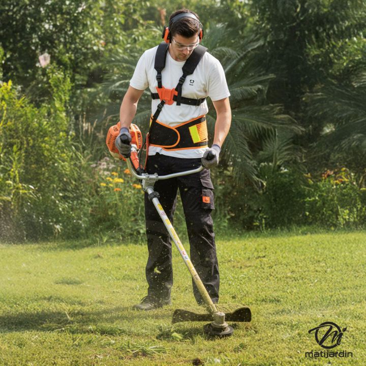 Harnais double épaules avec ceinture dorsale taille L pour débroussailleuse - Kalysta