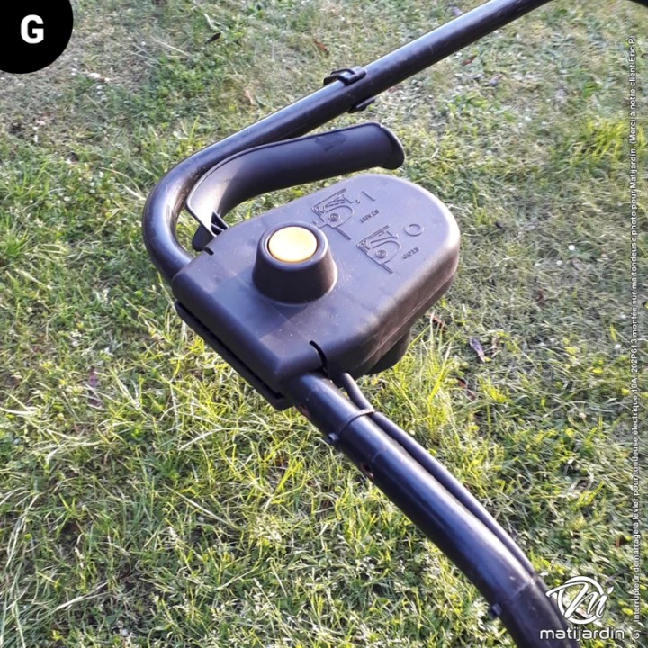 Interrupteur démarrage à levier pour tondeuse électrique 10A 202P613