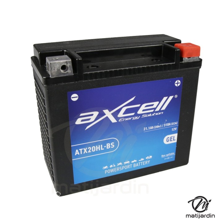 Batterie tondeuse gel Axcell ATX20LH-BS 21,1 Ah