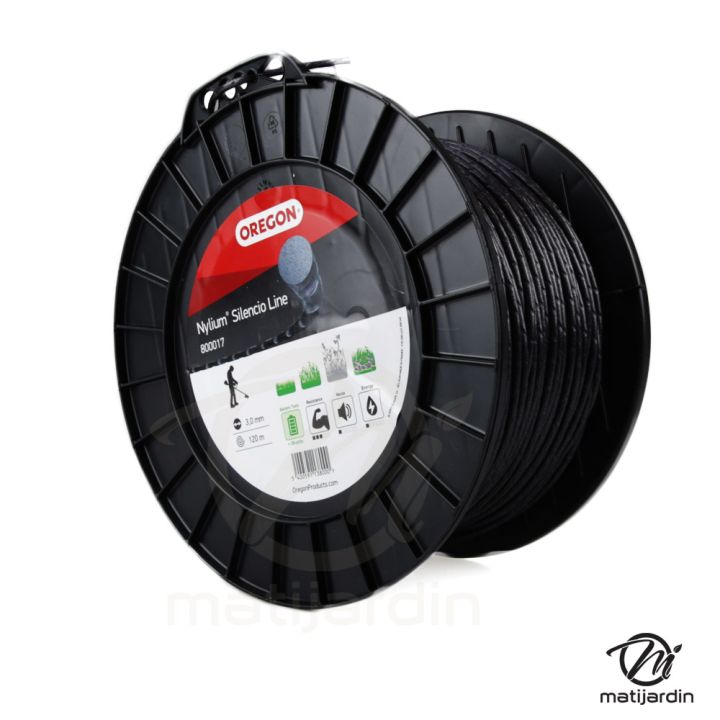 Bobine de fil nylon Oregon Nylium 3 mm x 120 m Ondulé Blister