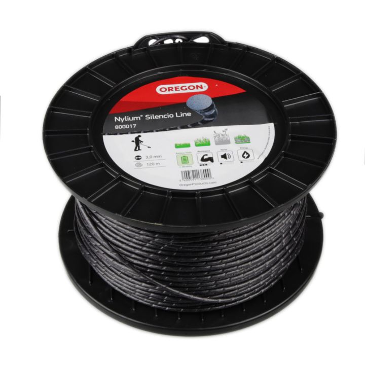 Bobine de fil nylon Oregon Nylium 3 mm x 120 m Ondulé Blister