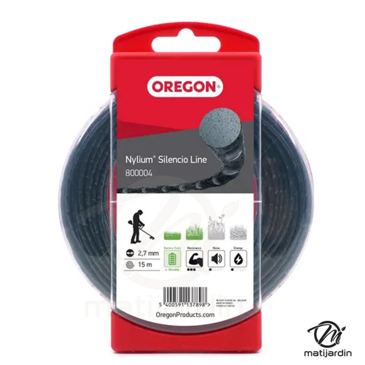 Fil nylon Oregon Nylium 2,7 mm x 15 m Ondulé Blister