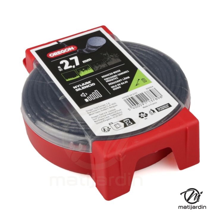 Fil nylon Oregon Nylium 2,7 mm x 15 m Ondulé Blister par 5