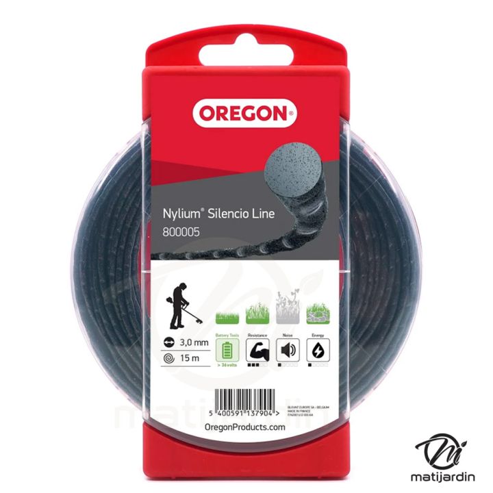 Fil nylon Oregon Nylium 3 mm x 15 m Ondulé Blister