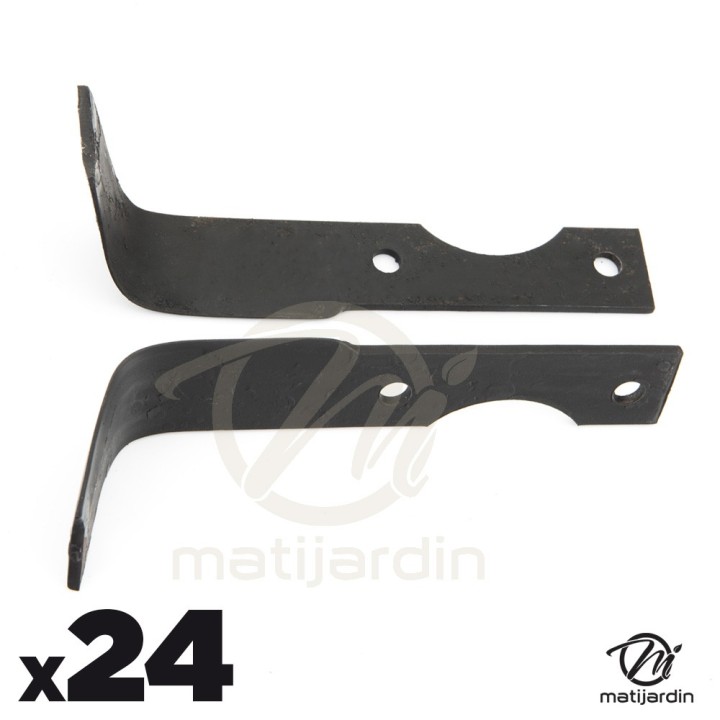 24 couteaux outils fraises Agria 17548/17549 175 mm