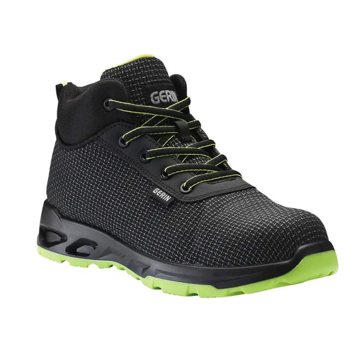 Chaussures de sécurité hautes ALTERRA S3L FO - taille 43. Couleur noir et vert