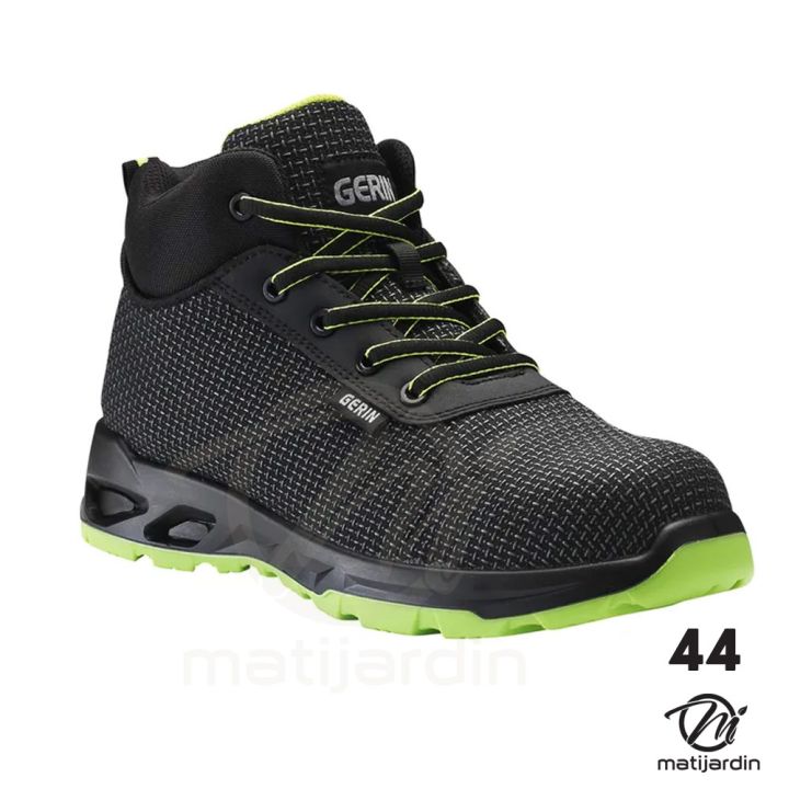 Chaussures de sécurité hautes ALTERRA S3L FO - taille 44. Couleur noir et vert