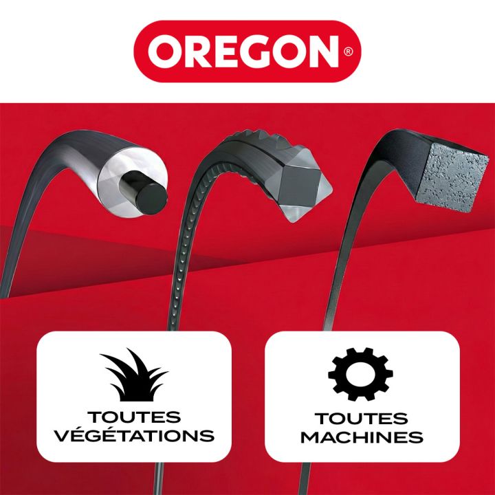 5 blisters fil débroussailleuse Ondulé 2,7 mm x 15 m Oregon Nylium