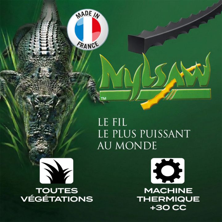 2 bobines fil débroussailleuse Cranté 3,5 mm x 97 m Nylsaw