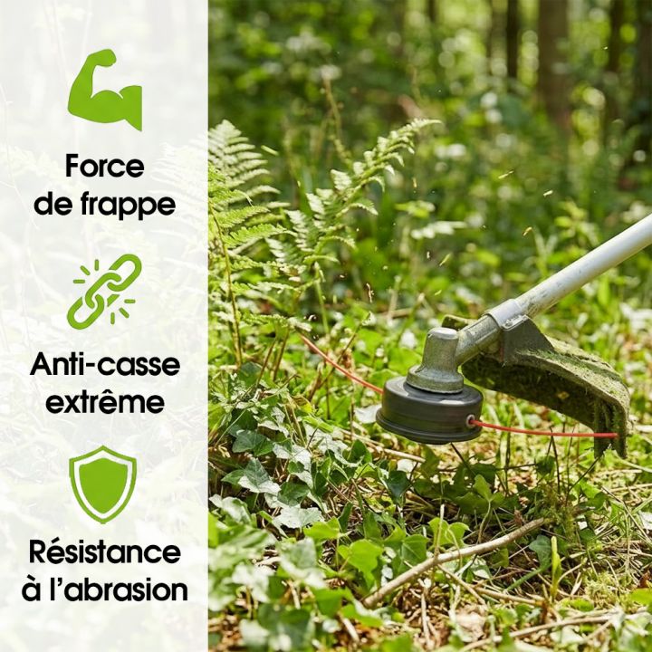 Fil débroussailleuse Rond 3,5 mm x 41 m Titanium Power