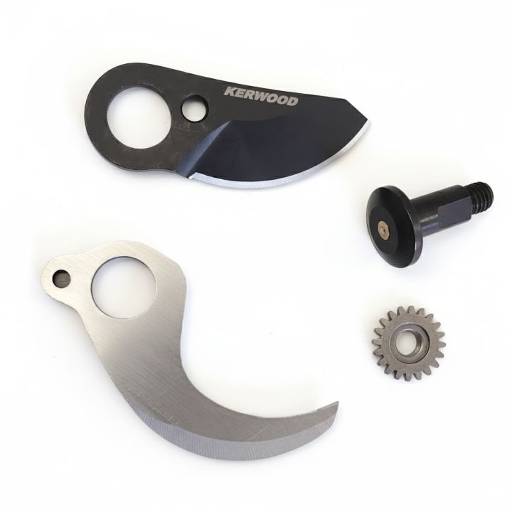 Jeu de 2 lames avec vis compatible sécateur KERWOOD MATAA73981