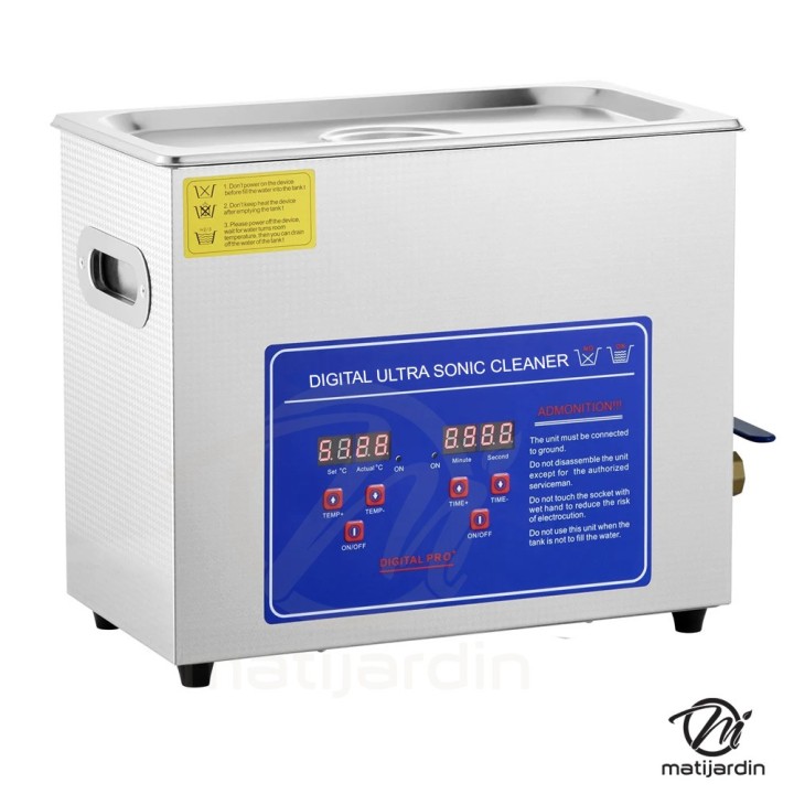 Bac ultrasons 6L VEVOR KZ-D6 chauffage et minuterie