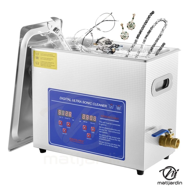 Bac ultrasons 6L VEVOR KZ-D6 chauffage et minuterie