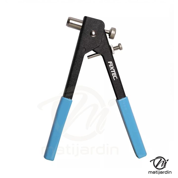 Pince à rivets filetés 11" avec 5 mandrins M3 à M8 et 80 écrous à sertir – Coffret 86 pièces - Fixtec