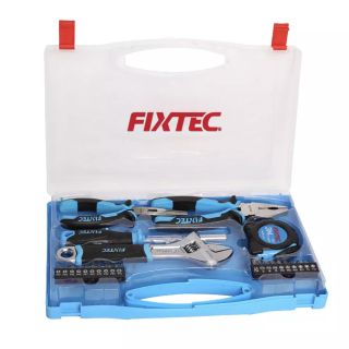 Kit d’outils à main - 25 pièces - pince universelle,pince à bec long, clé à molette, manche de tournevis - Fixtec