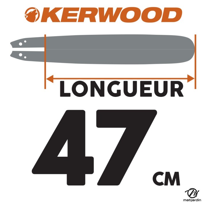 Guide tronçonneuse 20C2KLWA 50cm 1,3mm - guides kerwood