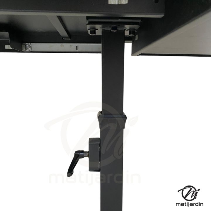 Table de travail ajustable pour entretien robots tondeuses et motoculture