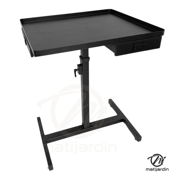 Table de travail ajustable pour entretien robots tondeuses et motoculture