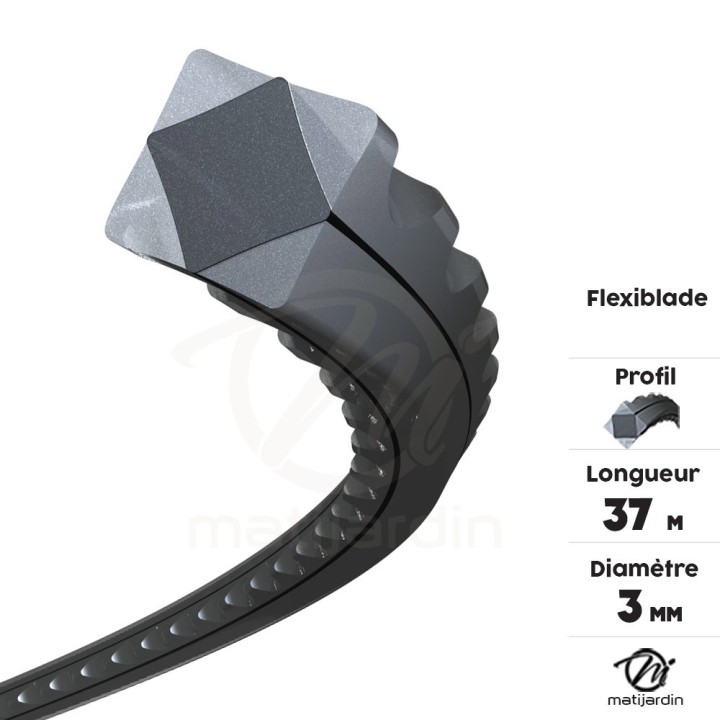 Fil débroussailleuse Carré, Cranté 3 mm 37 m Oregon