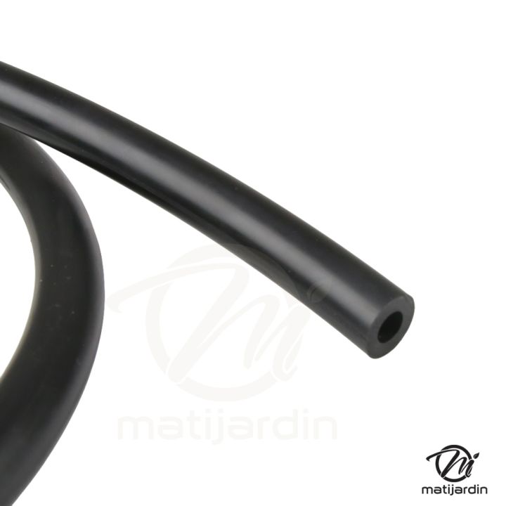 Durite noire longueur 7,6m. Ø Intérieur 6.35 mm, extérieur 12,7 mm