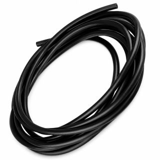 Durite noire longueur 7,6m. Ø Intérieur 6.35 mm, extérieur 12,7 mm
