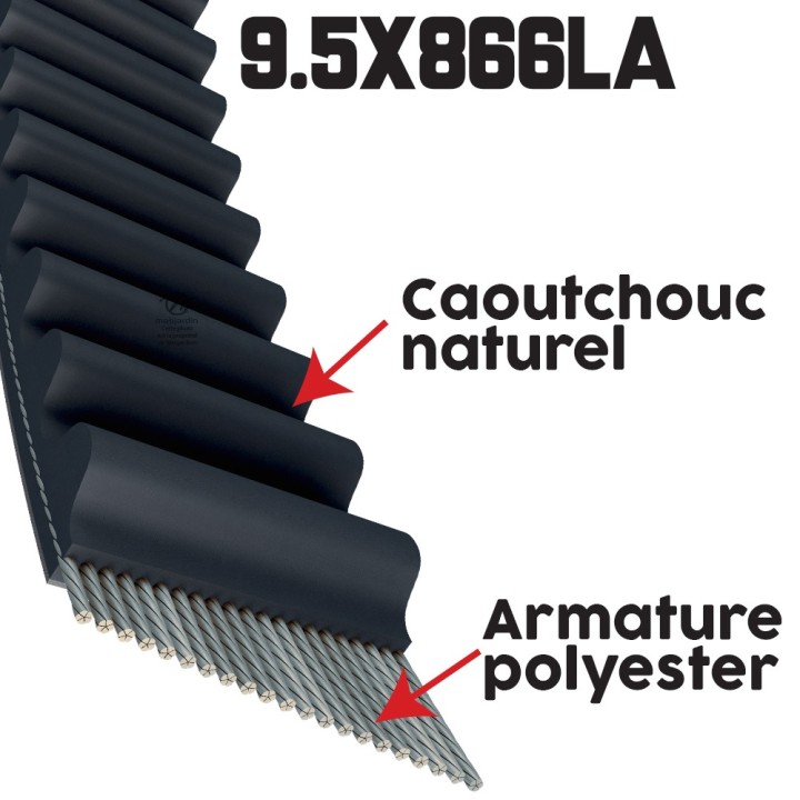 Courroie de transmission pour STIHL TS400 10 x 6 mm
