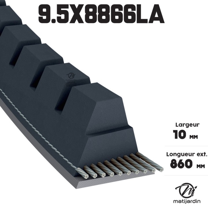 Courroie de transmission pour STIHL TS400 10 x 6 mm