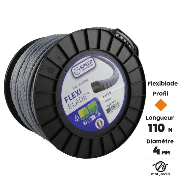 Fil débroussailleuse Carré, Cranté 4 mm 110 m Oregon