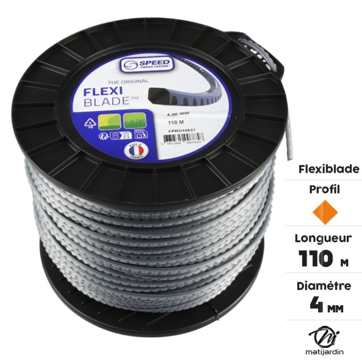 Fil débroussailleuse Carré, Cranté 4 mm 110 m Oregon