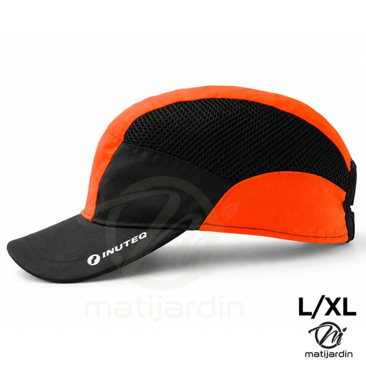 Casquette refroidissante Headcool Power INUTEQ orange et noir taille L/XL