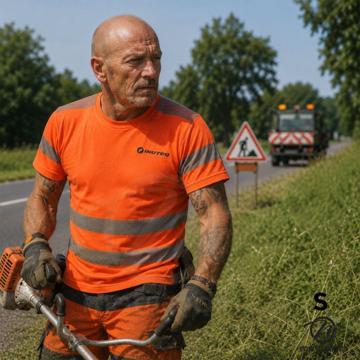 T-shirt rafraîchissant haute visibilité Bodycool INUTEQ orange taille S