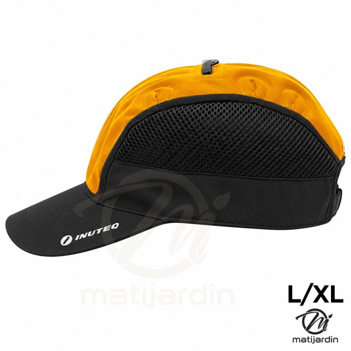 Casquette refroidissante Headcool Smart-X INUTEQ noir et orange taille L/XL