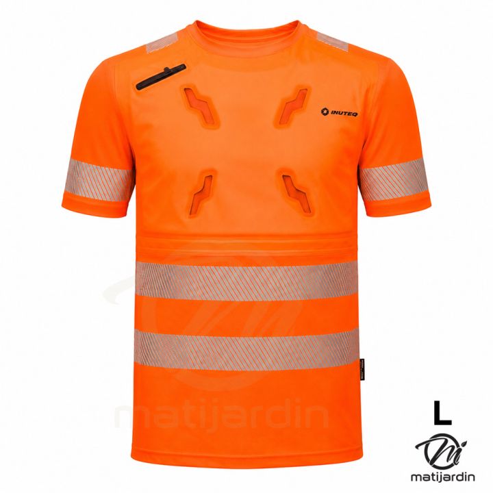 T-shirt refroidissant haute visibilité Smart-X INUTEQ orange taille L