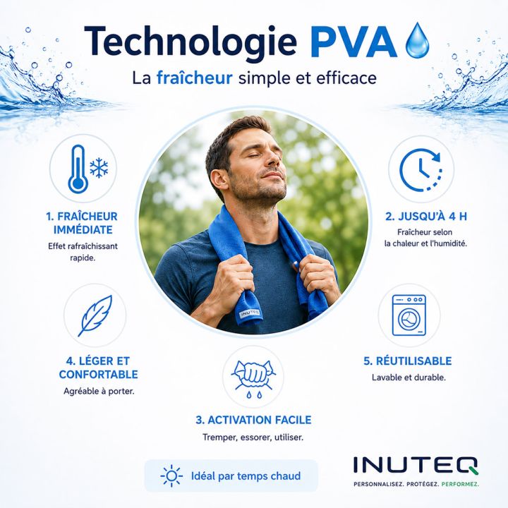 Veste sans manches rafraîchissante Bodycool Xtreme INUTEQ bleue taille L