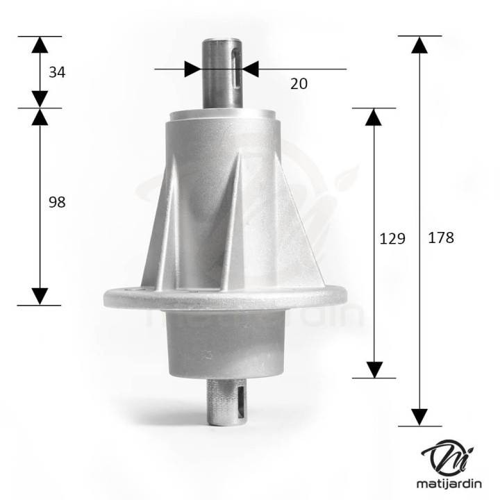 Palier de lame pour Castelgarden 82207203/0 Droit