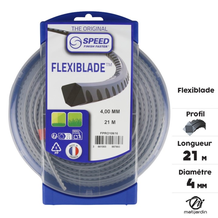 Fil débroussailleuse Carré, Cranté 4 mm 21 m Oregon