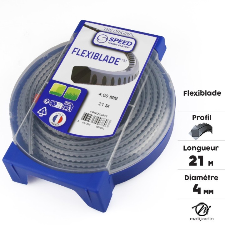 Fil débroussailleuse Carré, Cranté 4 mm 21 m Oregon