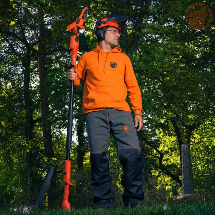 Pack élagage KERWOOD: Sécateur Électrique 14.4V + Perche Télescopique + Mallette