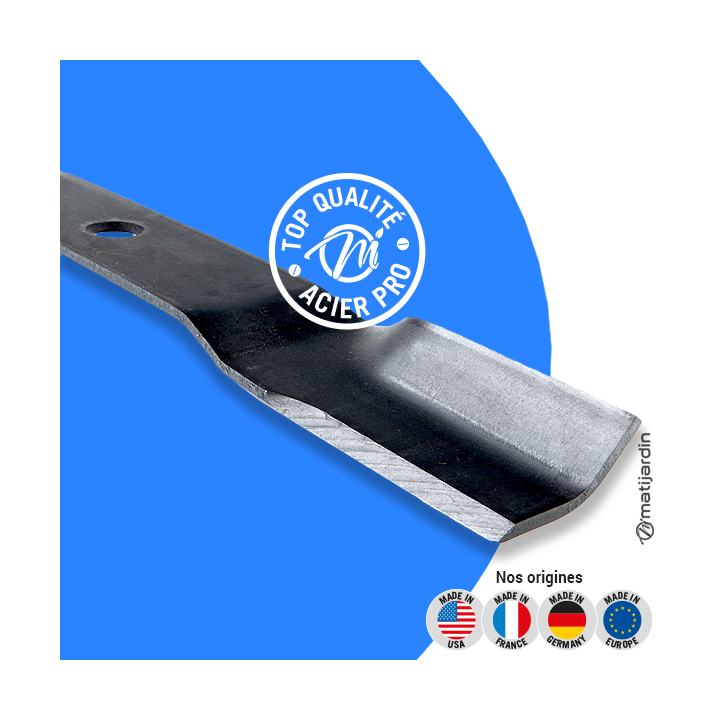 Lame tondeuse pour Murray 38". N° 91742E701. Coupe 49 cm