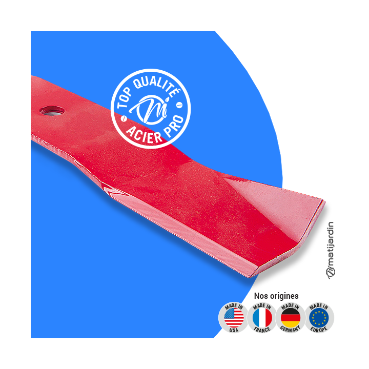 Lame tondeuse pour Toro 30144. N° 554940. Coupe 39,5 cm