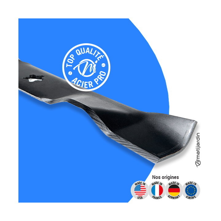 Lame tondeuse pour Husqvarna LT112. N° 532140101. Coupe 46 cm