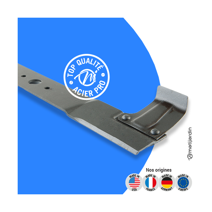 Lame tondeuse pour Alko. N° 531438. Coupe 47,4 cm