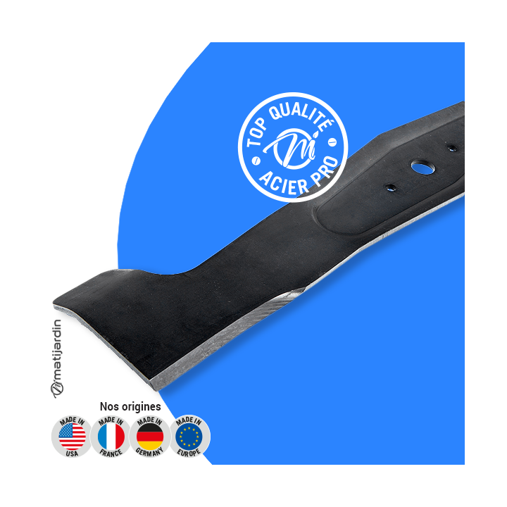 Lame tondeuse pour Axxom Park 400. N° 505900030. Coupe 52 cm