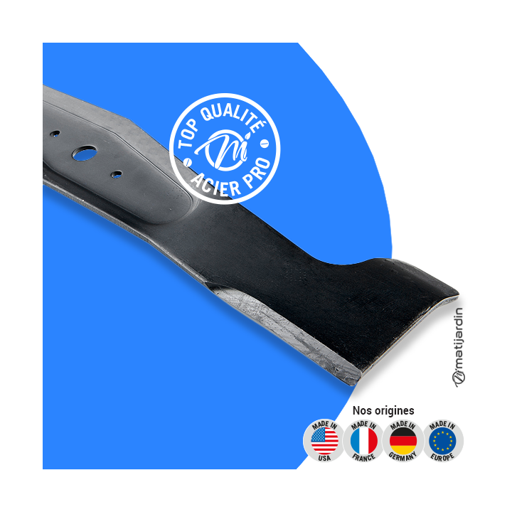 Lame tondeuse pour Viking MT680. N° 61247020106. Coupe 52 cm