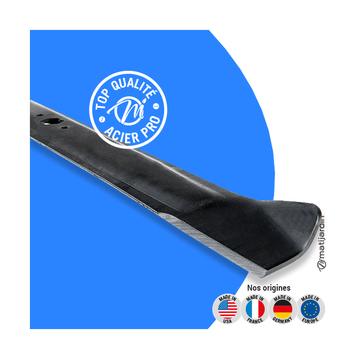 Lame tondeuse pour MTD 450. N° 7420609. Coupe 76,2 cm