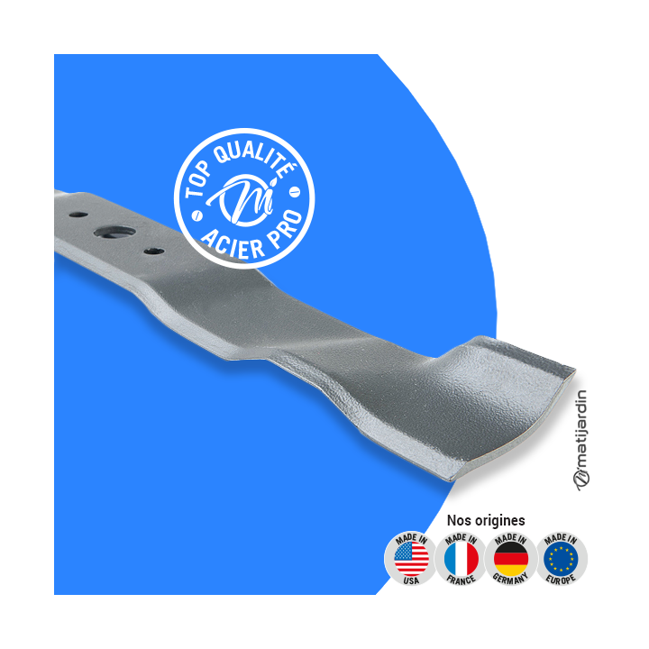 Lame tondeuse pour Stiga Estate Tornado. N° 1136102901. Coupe  49 cm