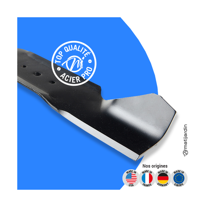 Lame tondeuse pour MTD B11. N° 742-0506A. Coupe 41,2 cm